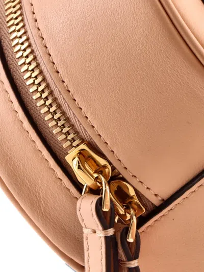 Pre-owned Fendi O'lock Camera Bag Leather Mini Crossbody Bag In Neutral