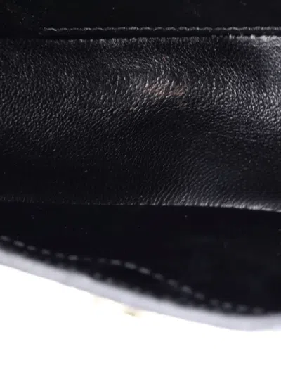 Pre-owned Balenciaga Xx Flap Street Shoulder Bag Crocodile Embossed Leather Small Hobo Bag In Black