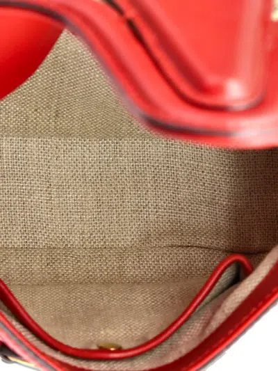 Pre-owned Gucci Lady Web Shoulder Bag Gg Canvas Small Crossbody Bag In Brown