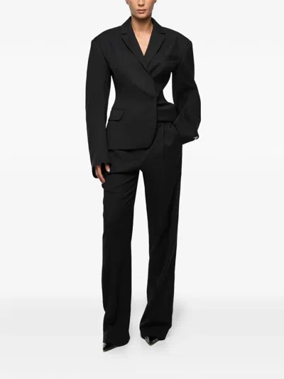 Anouki Single-breasted Blazer In Black