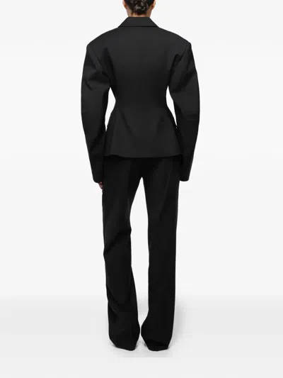 Anouki Single-breasted Blazer In Black