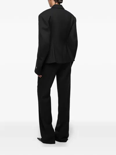 Anouki Single-breasted Blazer In Black