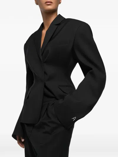 Anouki Single-breasted Blazer In Black