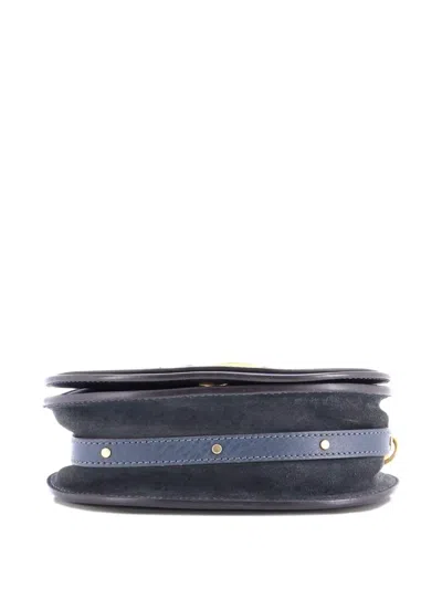 Pre-owned Chloé Nile Leather Small Crossbody Bag In Blue