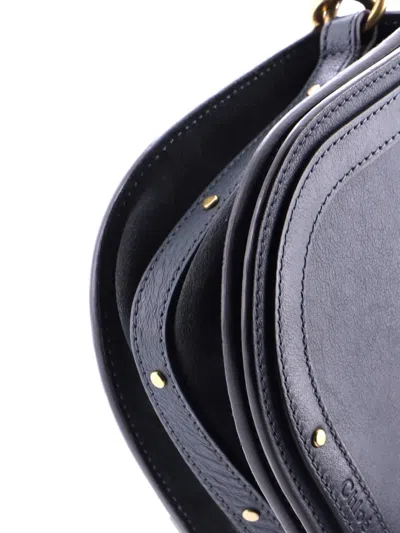 Pre-owned Chloé Nile Leather Small Crossbody Bag In Blue