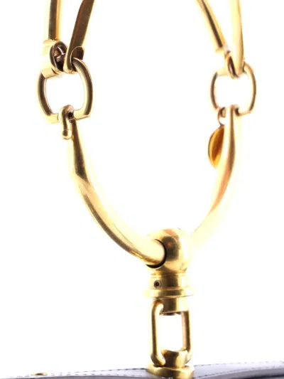 Pre-owned Chloé Nile Leather Small Crossbody Bag In Blue