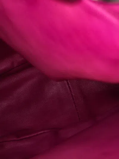 Pre-owned Dior Soft Lady Woven Leather Large Hobo Bag In Purple