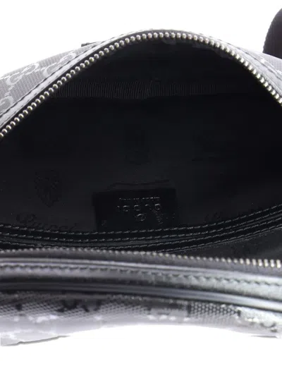 Pre-owned Gucci Gg Imprime Medium Belt Bag In Black