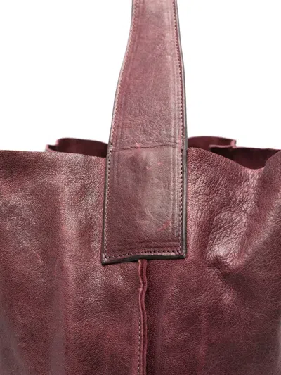 Sommet Sahara Leather Shoulder Bag In Red