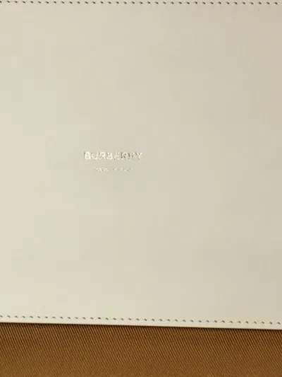 Pre-owned Burberry London Vintage Check Canvas Small Tote Bag In Brown