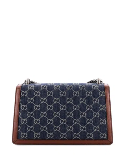 Pre-owned Gucci Dionysus Bag Gg Denim Small Shoulder Bag In Blue