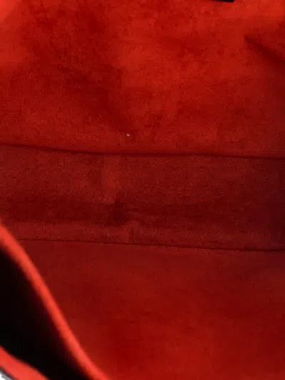 Pre-owned Louis Vuitton Braided Handle Pochette Metis Monogram Canvas With Leather Satchel In Brown