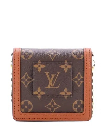 Pre-owned Louis Vuitton Dauphine Bumbag Reverse Monogram Canvas Bb Belt Bag In Brown