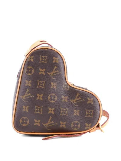 Pre-owned Louis Vuitton Coeur Handbag Limited Edition Game On Monogram Canvas Crossbody Bag In Brown