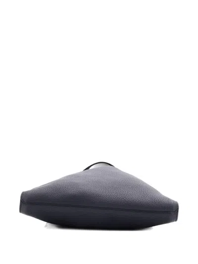 Pre-owned Hermes Vertige Leather Tote Bag In Blue