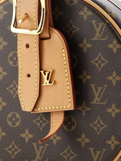Pre-owned Louis Vuitton Petite Boite Chapeau Bag Monogram Canvas Crossbody Bag In Brown