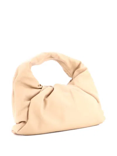 Pre-owned Bottega Veneta The Shoulder Pouch Leather Medium Hobo Bag In Neutral