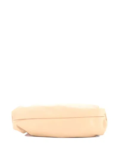 Pre-owned Bottega Veneta The Shoulder Pouch Leather Medium Hobo Bag In Neutral