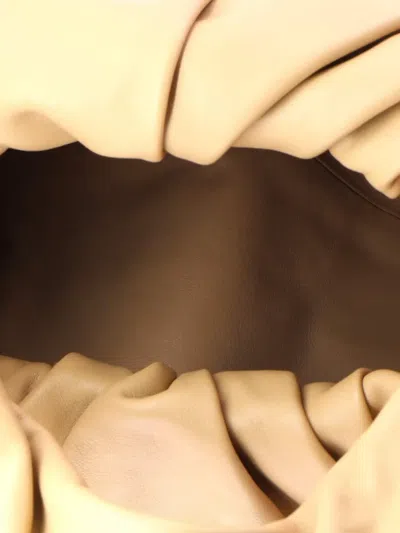 Pre-owned Bottega Veneta The Shoulder Pouch Leather Medium Hobo Bag In Neutral