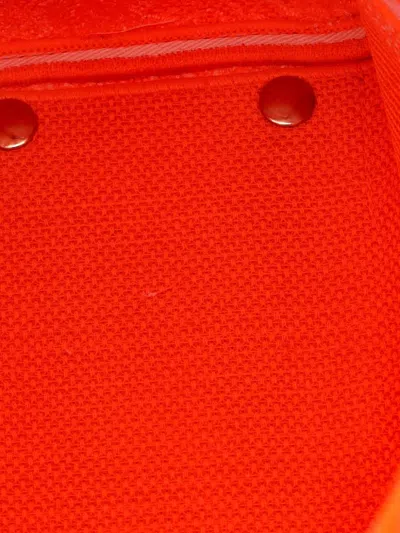 Pre-owned Dior Toile De Jouy Lady D-lite Bag Embroidered Canvas Tote Bag In Orange