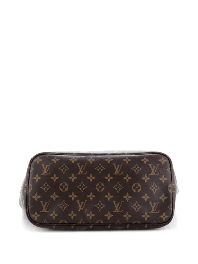 Pre-owned Louis Vuitton Neverfull Nm Limited Edition Cities V Monogram Canvas Mm Tote Bag In Brown