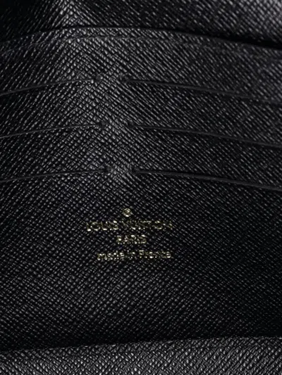 Pre-owned Louis Vuitton Twist Chain Wallet Lace Embossed Leather Crossbody Bag In Blue