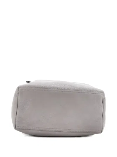 Pre-owned Givenchy Pandora Leather Backpack In Gray