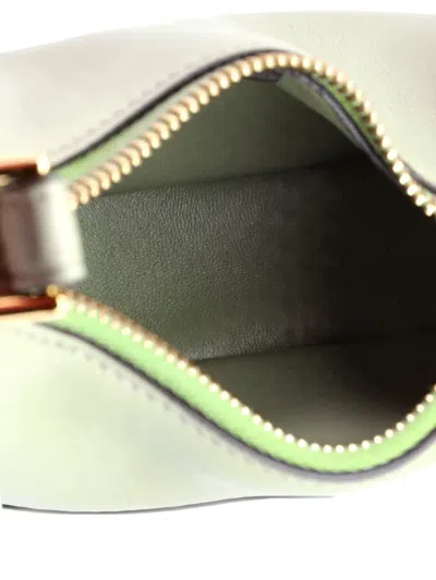 Pre-owned Fendi Graphy Bag Leather Nano Hobo Bag In Green