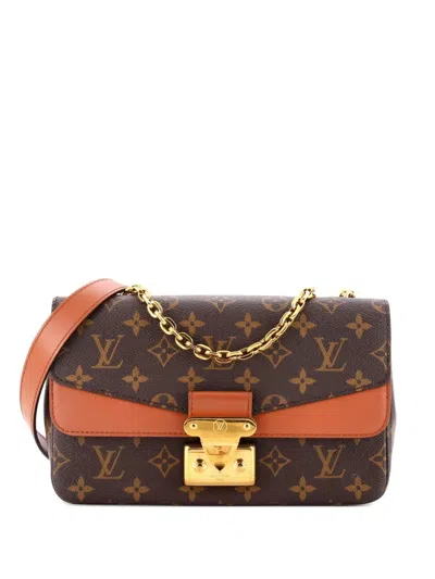 Pre-owned Louis Vuitton Marceau Handbag Monogram Canvas With Leather Shoulder Bag In Brown