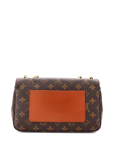 Pre-owned Louis Vuitton Marceau Handbag Monogram Canvas With Leather Shoulder Bag In Brown