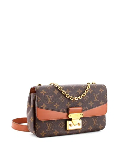 Pre-owned Louis Vuitton Marceau Handbag Monogram Canvas With Leather Shoulder Bag In Brown
