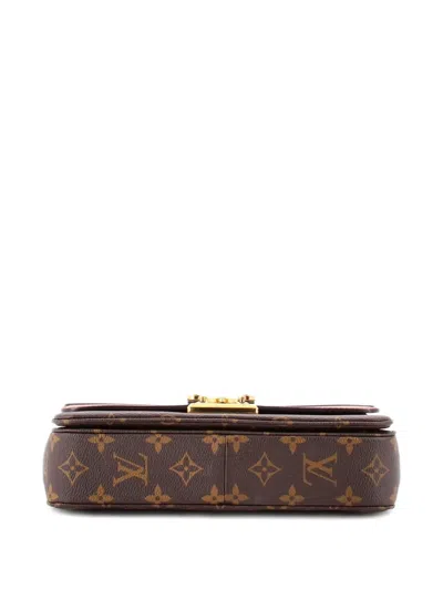 Pre-owned Louis Vuitton Marceau Handbag Monogram Canvas With Leather Shoulder Bag In Brown