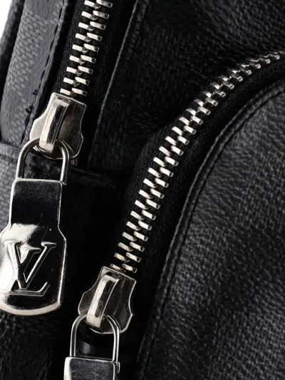 Pre-owned Louis Vuitton Avenue Sling Bag Damier Graphite Crossbody Bag In Black