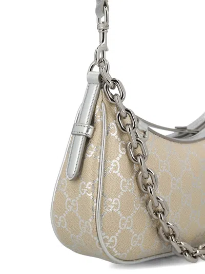 Gucci Gg Emblem Small Shoulder Bag In Neutral