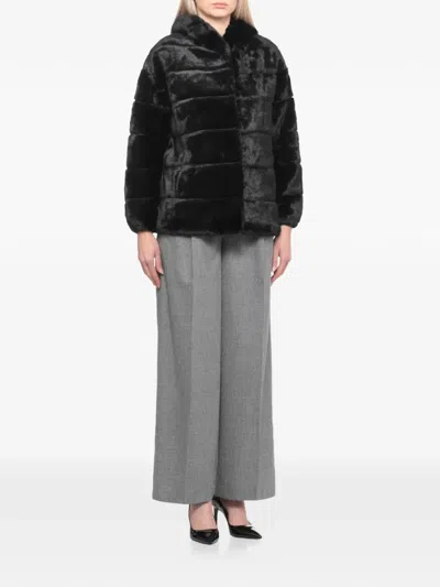 Betta Corradi Faux-fur Jacket In Black