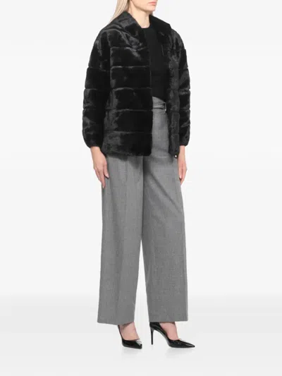 Betta Corradi Faux-fur Jacket In Black