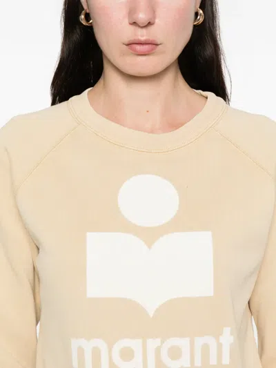 Isabel Marant Étoile Logo Print Sweater In Yellow