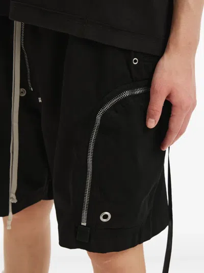 Rick Owens Drkshdw Drawstring Cargo Shorts In Black