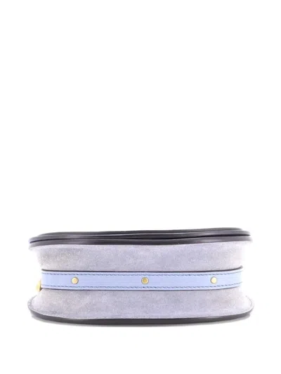 Pre-owned Chloé Nile Leather Small Crossbody Bag In Blue