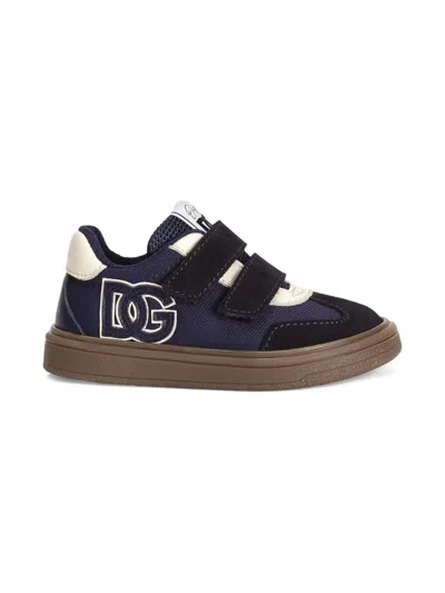 Dolce & Gabbana Dg Original Logo-strap Sneakers In Blue