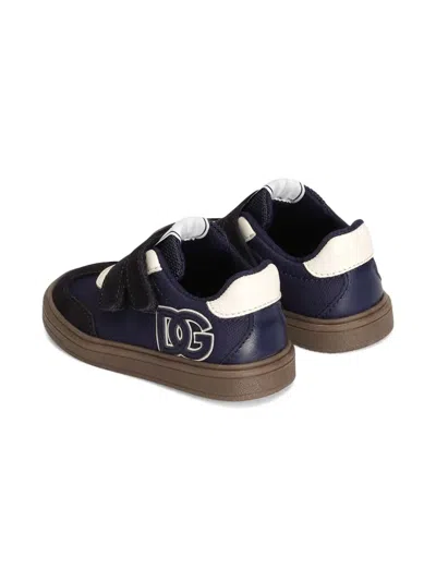 Dolce & Gabbana Dg Original Logo-strap Sneakers In Blue
