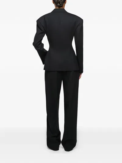 Anouki Draped Blazer In Blue