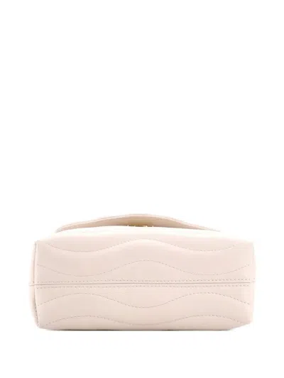 Pre-owned Louis Vuitton New Wave Hold Me Top Handle Bag Quilted Leather Satchel In Neutral