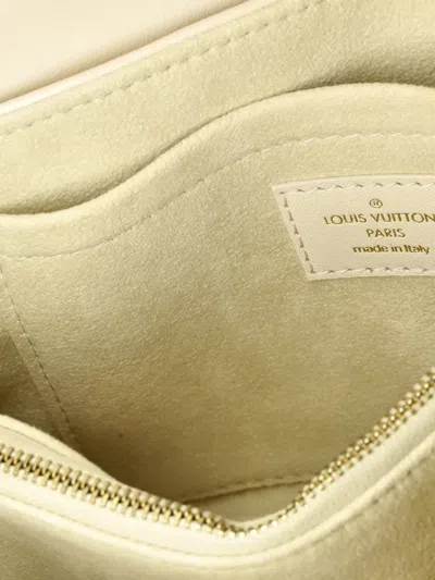 Pre-owned Louis Vuitton New Wave Hold Me Top Handle Bag Quilted Leather Satchel In Neutral