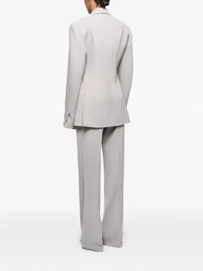 Anouki Notched-lapels Blazer In Neutral