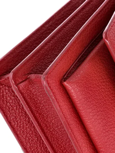 Pre-owned Saint Laurent Sunset Satchel Leather Medium Crossbody Bag In Red