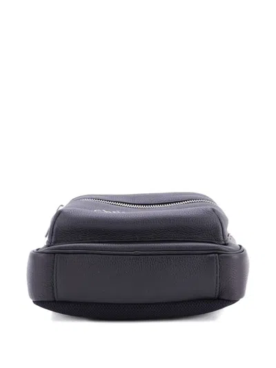 Pre-owned Dior Rider Leather Mini Backpack In Black