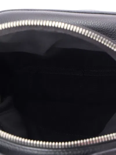 Pre-owned Dior Rider Leather Mini Backpack In Black
