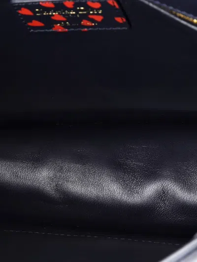 Pre-owned Dior 30 Montaigne Flap Bag Printed Leather Shoulder Bag In Blue