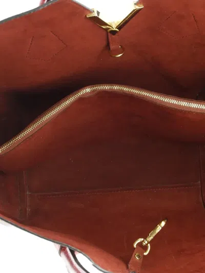 Pre-owned Louis Vuitton Kimono Handbag Monogram Canvas And Leather Mm Tote Bag In Brown